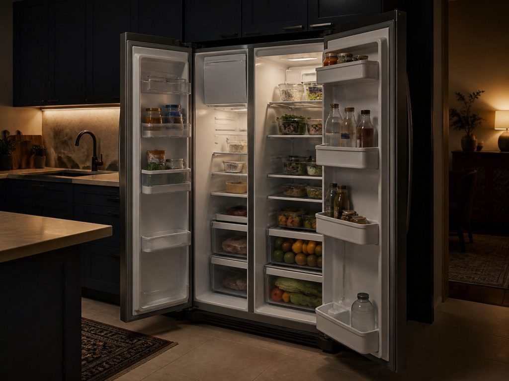 SIDE-BY-SIDE refrigerator.