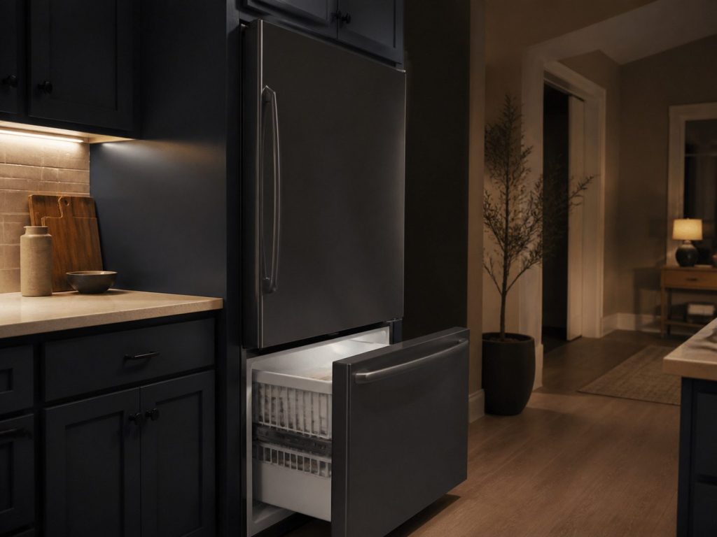 BOTTOM-MOUNT refrigerator.