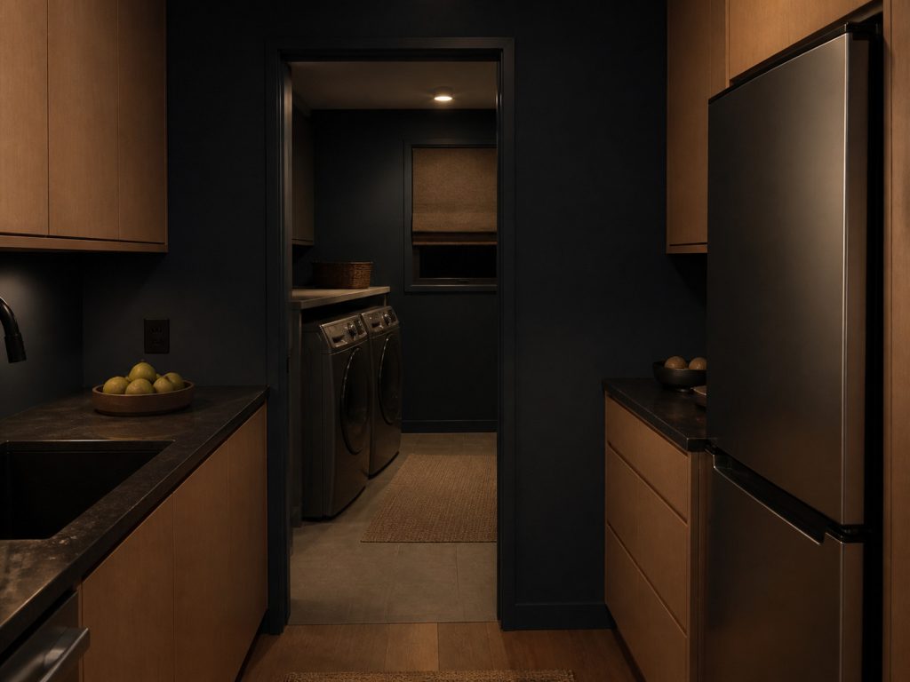 A quiet dark backdrop.